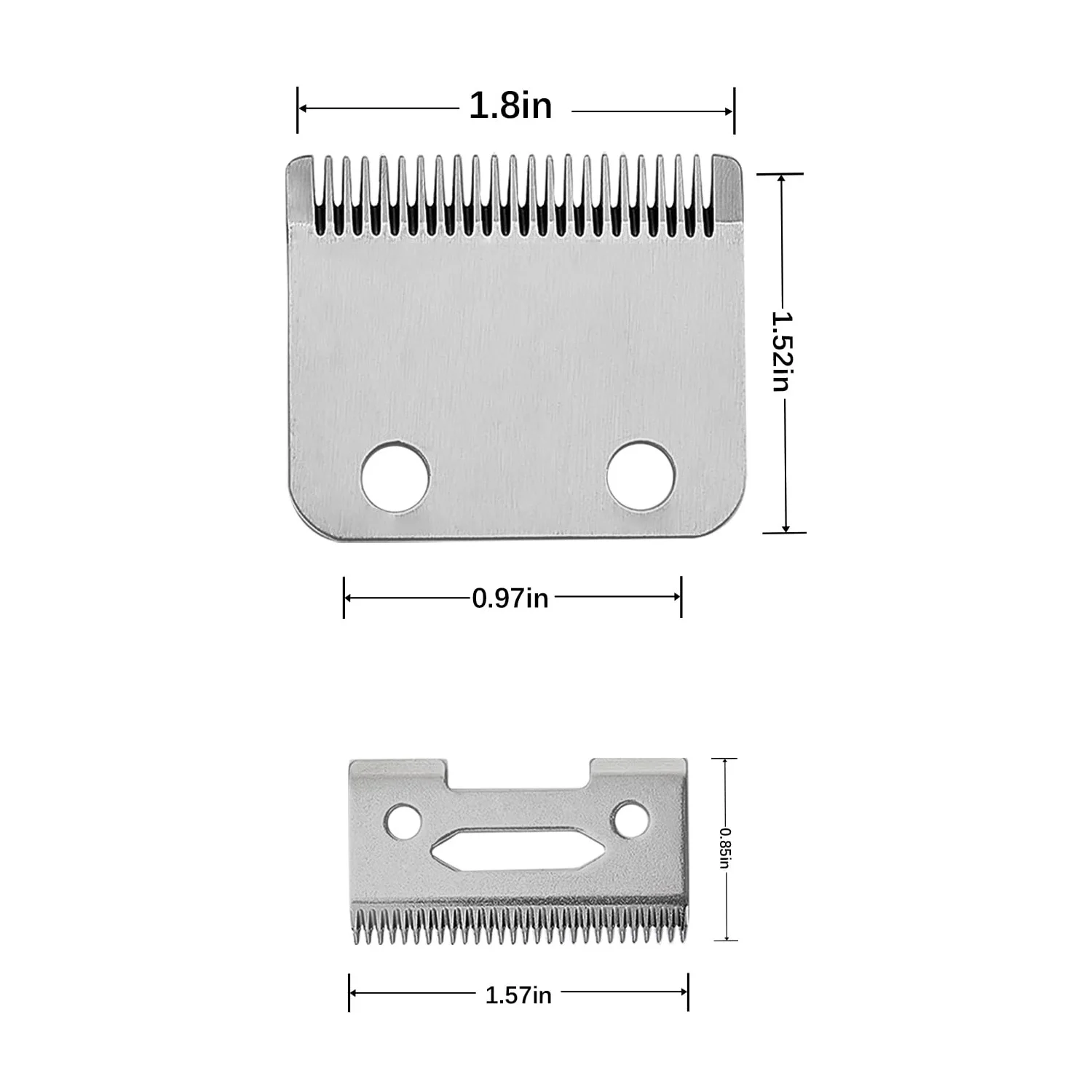 Replacement Clipper 1045 Blade Fit For Wahl Basic/Multi-Cut/Premium/Deluxe 9100, 9200, 9400, 9600, 9700, 8640-500 Home Kit