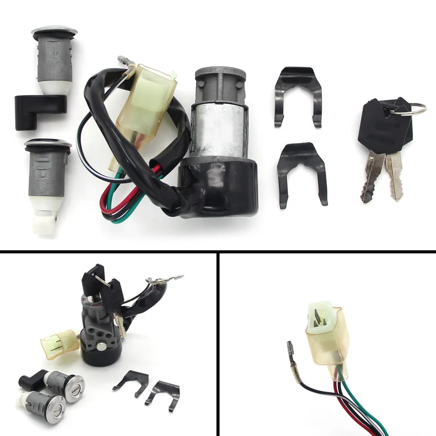 Motorcycle Key Fuel Cap Kit Ignition Switch For Honda CH125 Spacy 1984 1985 1986 1987 1988 1989 1990 1991-1996 OEM:35010-KV8-680