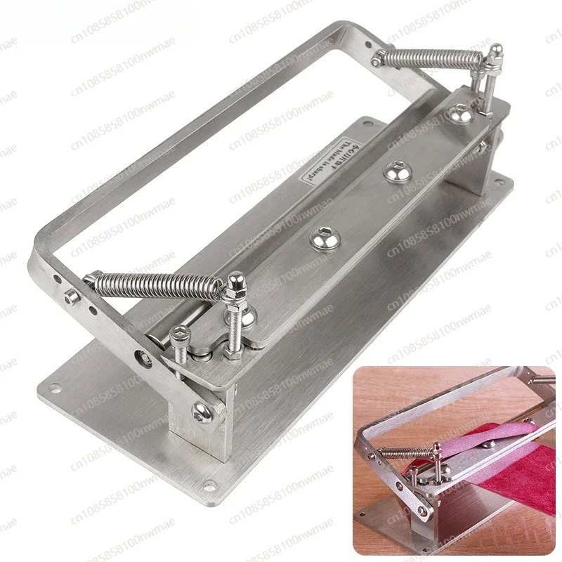 304 Stainless Steel Craft Leather Splitter Machine Cowhide Leather Thinning Machine Manual Cutting Peeler Rolling Bearing Tools