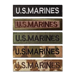 U.S Marine Corps Chest Strip Patch, Clothes Embroidery Appliques, Hook and Loop Hat Badges, Military Backpack, Backpack, Sticker