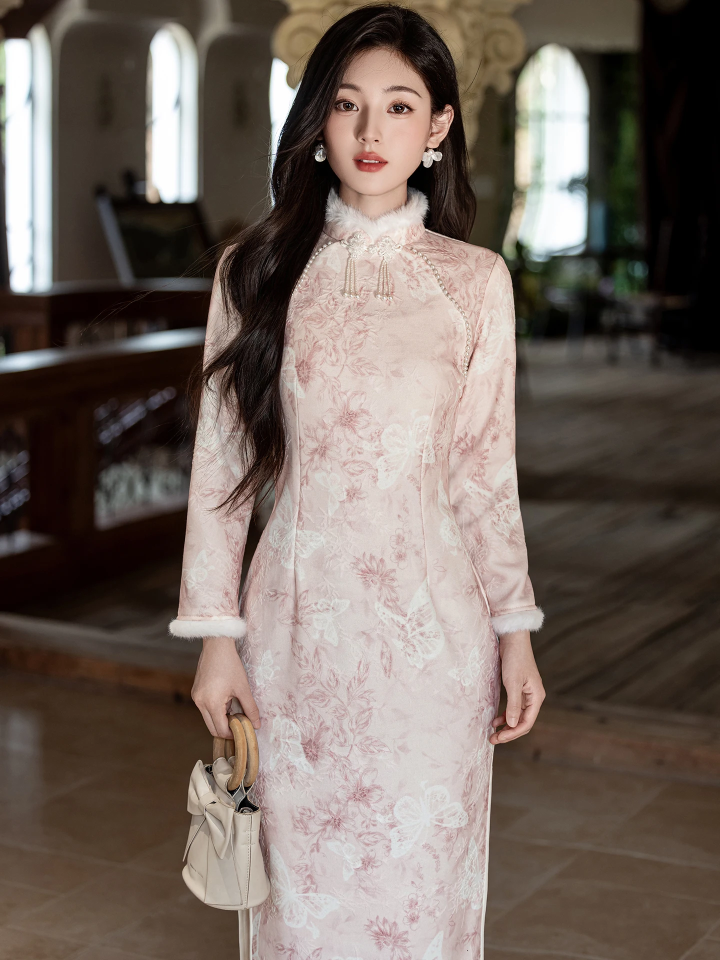 rosa-autunno-inverno-thiened-pizzo-giovane-sle-cinese-nuovo-sle-2025-high-end-ele-modern-donna-lungo-dr