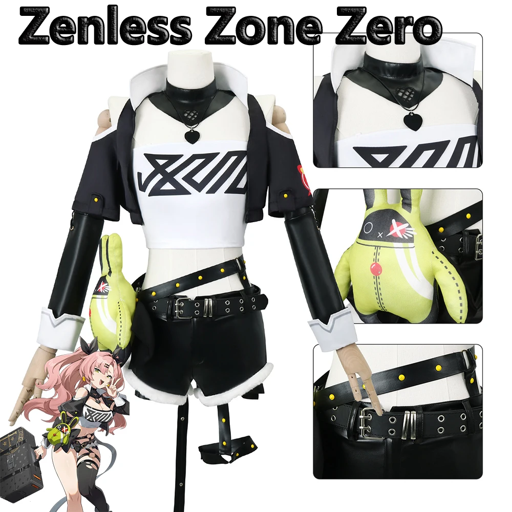 Nicole demara cosplay anime zenless zone null nicole demara cosplay kostüm perücke outfits uniform halloween kostüme für frauen männer