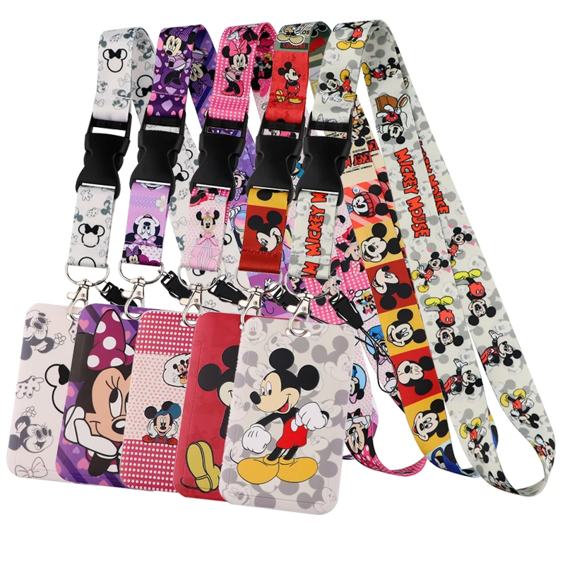 

D1260 Mickey Neck Strap Lanyards for Keys Keychain Badge Holder ID Credit Card Pass Hang Rope Lariat Phone Charm Accessories