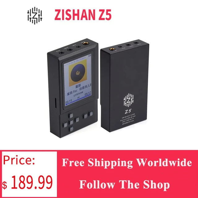 Zisan Zishan Z5 ES9039 HiFi Audio MP3 Music Lossless Player USB DAC with  LDAC APTX-HD Bluetooth WIFI DSD 3.5/2.5/4.4mm Balanced