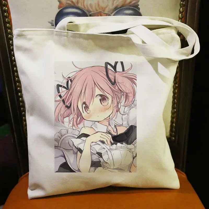 Nova puella magi magica kaname madoka akemi homura lona ombro portátil crossbody bolsa lateral senhoras presente