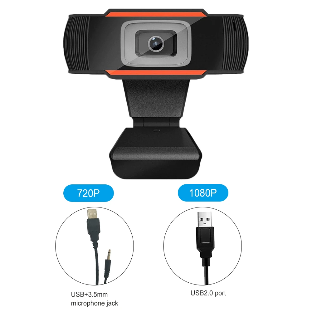 Webcam 1080P Full HD USB Web Camera con microfono USB Plug And Play videochiamata Web Cam per PC Computer Desktop Gamer Webcast