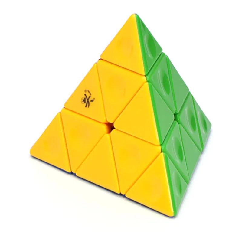 Kostka DaYan Pyramid II 3x3 Czarno-Biała Przezroczysta Zielona Edycja Limitowana Kolekcjonerska Układanka Tetraedr