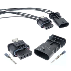 1 Set 4 Pin 4F0973704 1-1718645-1 1-1564559-1 2295767-1 4F0 973 704 Automobile Reversing Radar Cable Socket for VW Audi Benz