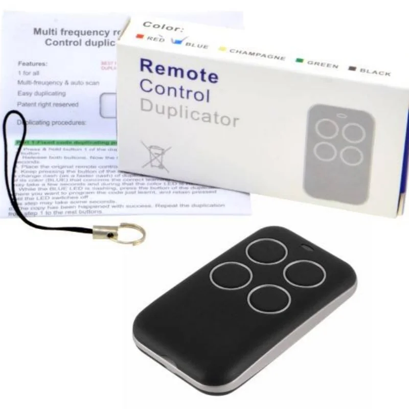 

Multi Frequency Learner Gate Garage Door Remote Control Transmitter Command Key Fob