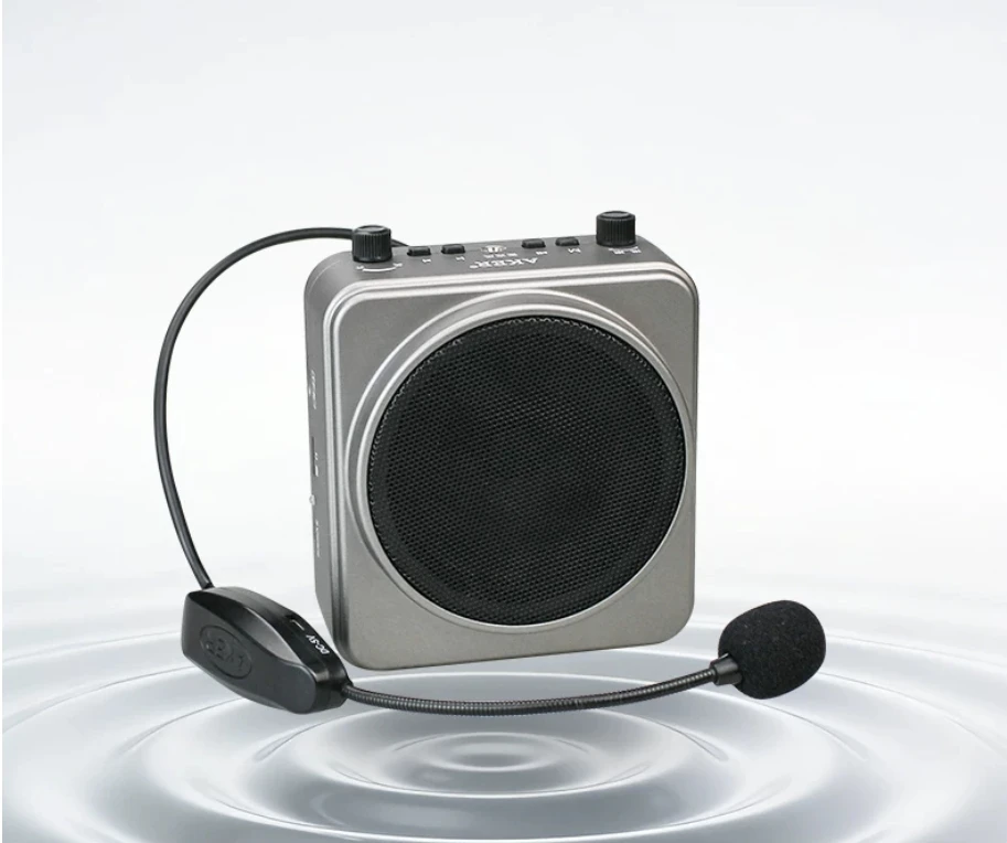 AK52W 25W AKER Bluetooth wireless Voice Booster Amplifier PA Voice Amplifier Speaker 5200mAh Rechargeable W/ UHF Mireless Mic