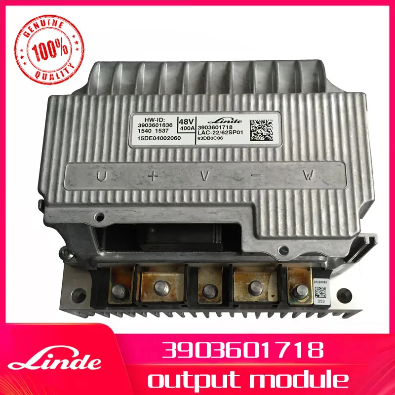 

Linde forklift genuine part 3903601718 output module assy. LAC-22/62 SP01 used on 115 electric reach truck R10C R12C R14 R16 R20