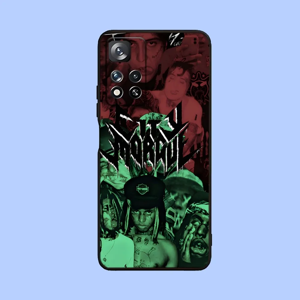 C-City Morgue Zillakami Phone Case For Samsung Galaxy A13,A21s,A22,A31,A32,A52,A53,A71,A80,A91 Soft Black Cover