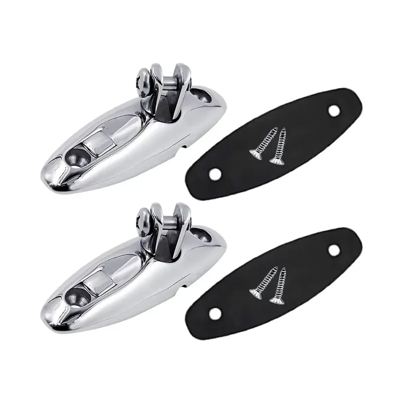 Quick Release Bimini Top Swivel Hinge 316 Stainless Steel Deck Side Mount Marine Hardware Screws