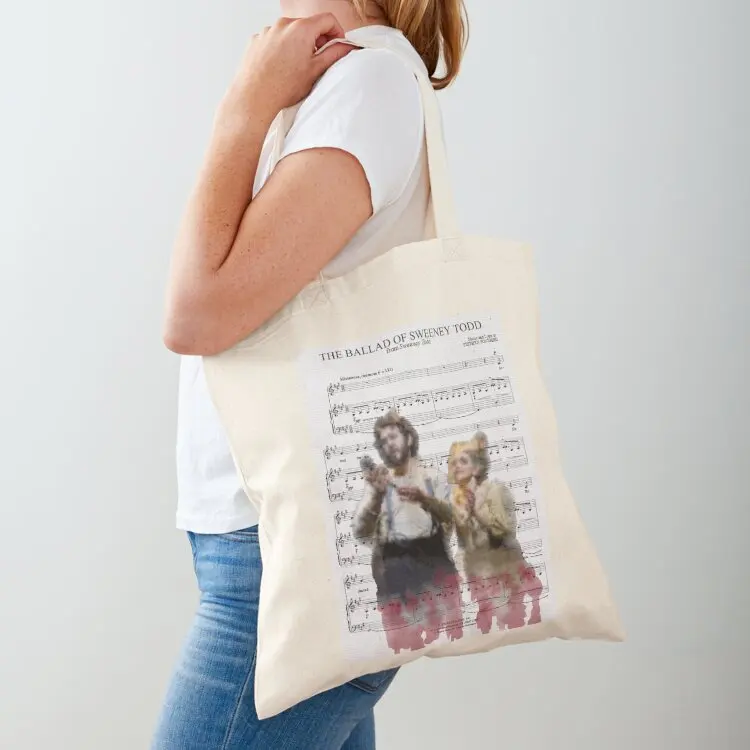 Sweeney Todd 2023 Broadway Watercolor Tote Bag Canvas shoulder bag Cloth bag Lady