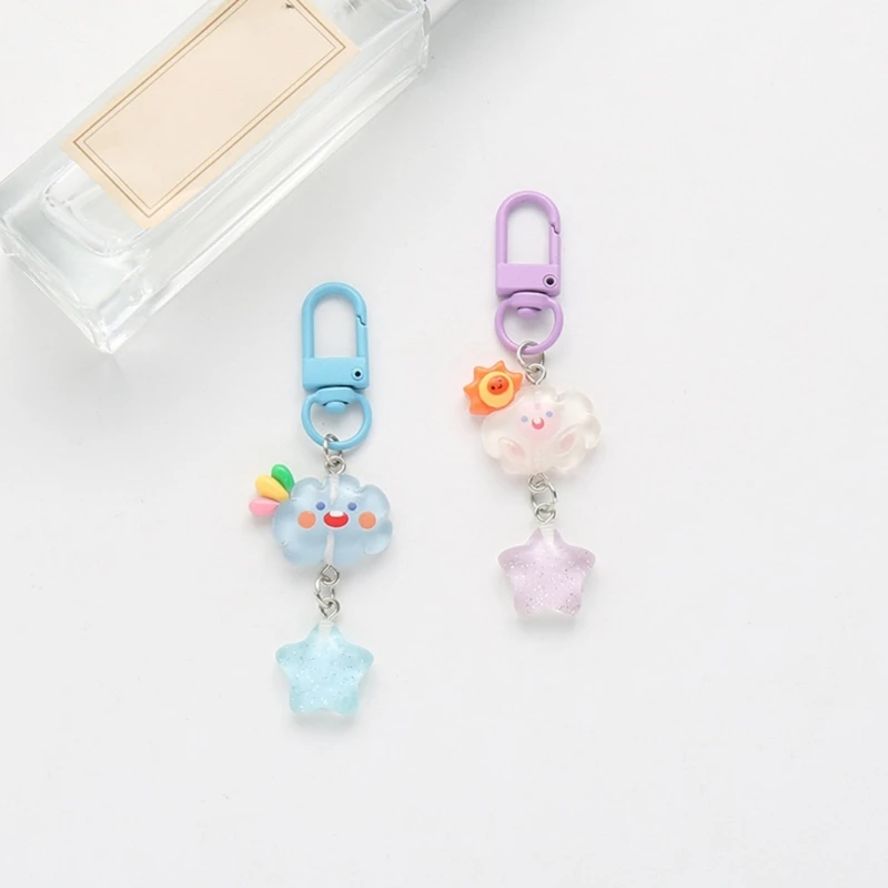 Lightweight Cloud Keychain Durable Lightweight Keyring Bag Decoration Fashionable Bag Accessory Great for Keys and Bags