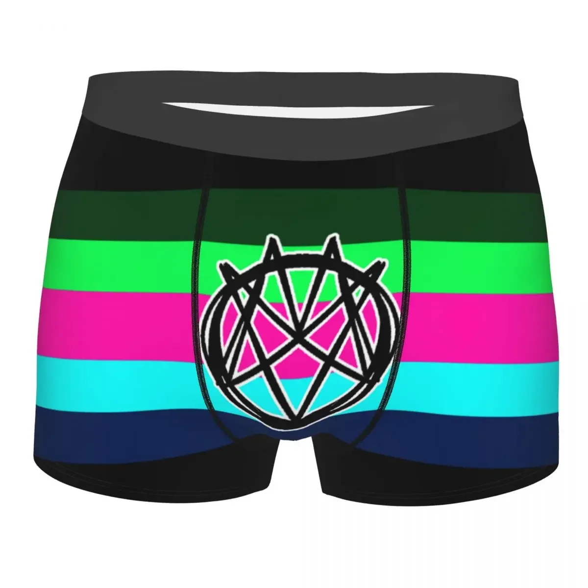 Custom Mindless Hip Hop Punk Rock Self Indulgence Flag Boxers Shorts Panties Male Underpants Breathable Electro Briefs Underwear