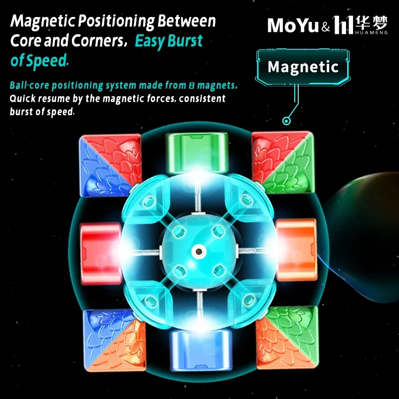 [Picube] MoYu HuaMeng YS3M World Record Design 3x3x3 Core Magnetic Cube ความเร็วระดับมืออาชีพ 3x3 Cube Cubing ปริศนาของเล่น