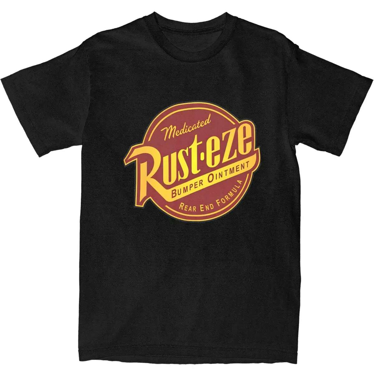 Rust-eze Logo Cars T-shirt Strand Vintage T-shirts Katoenen hipster-t-shirt voor heren Tops met korte mouwen en print