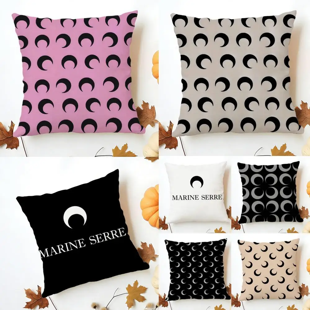 Luxury M-Marine S-Serre Cushion Cover Washable Linen Pillowcase Soft  for Sofa Bed Cozy Home Room Decor