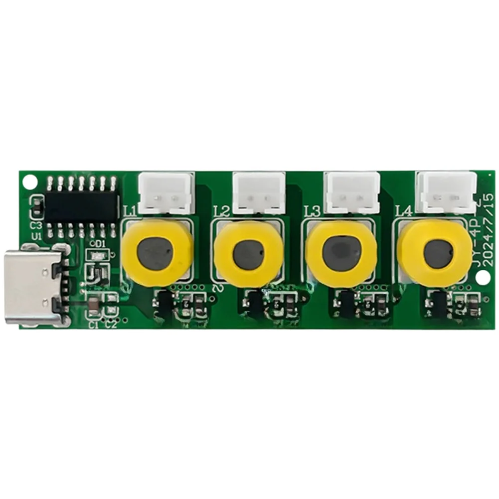 4 Port USB Humidifier Module for Plant Hydration Systems 5V DC 108KHz Frequency Atomizing Plate Switch 57.5x20mm