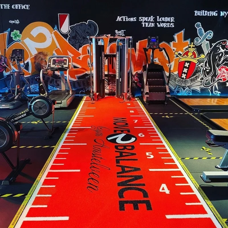 

Passionate Pink Red Purple Gym Track Carpet Pull Sled Turf for Fitness Boutique Europe