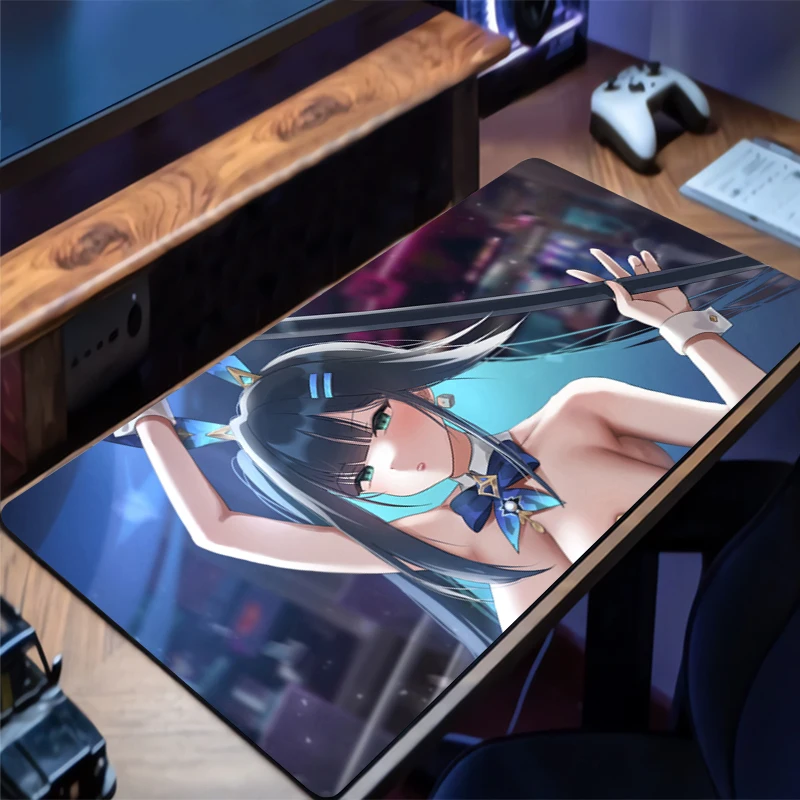 Gaming Mouse Pad Black Survival Eternal Return Office Carpet Mouse Mats Gamer Desk Accessories Computer Pads PC HD game Mousepad