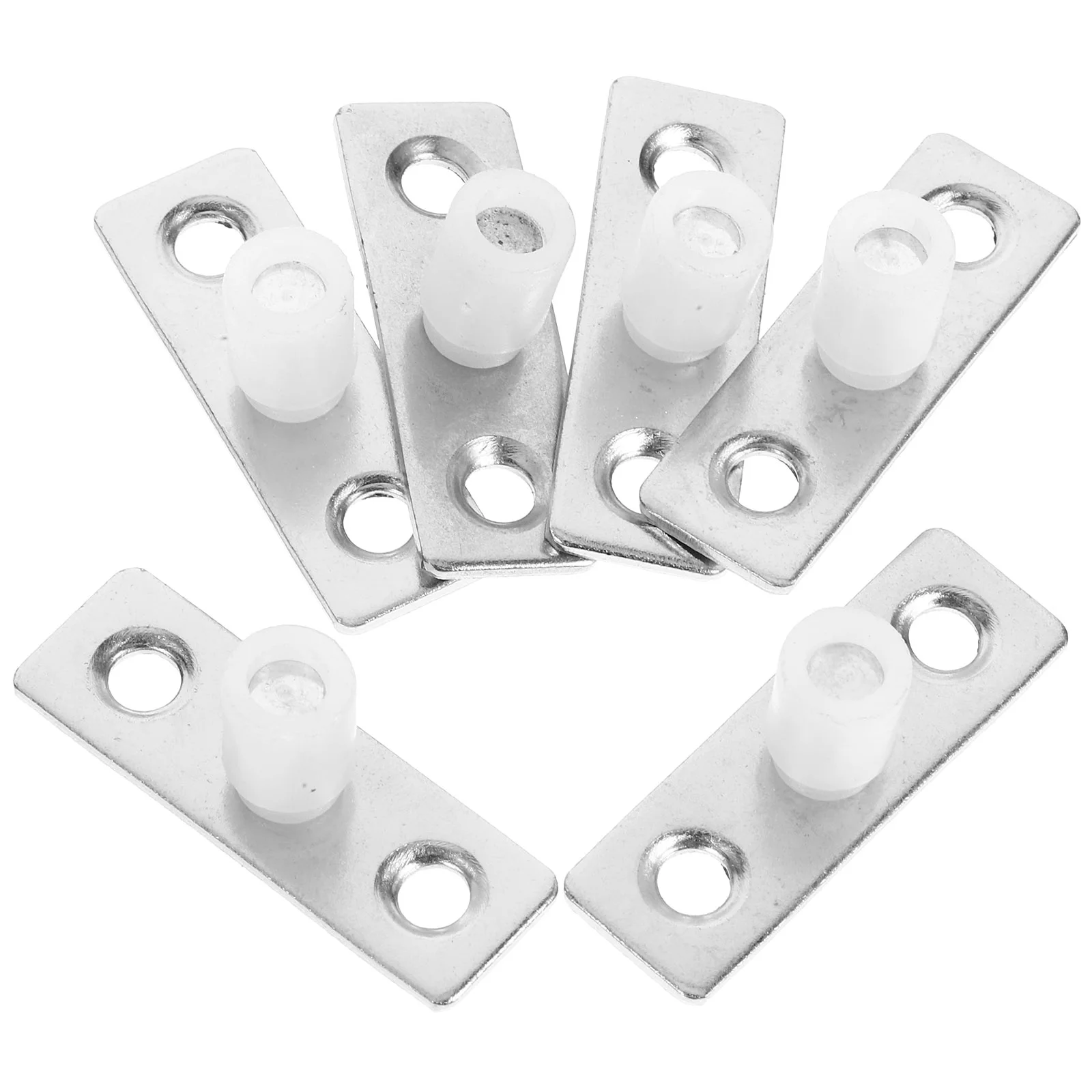 Rolos de porta deslizante, 6 peças, guias de piso de nylon, pista de porta de celeiro resistente, eixo de 10mm, plástico branco, hardware suave e silencioso