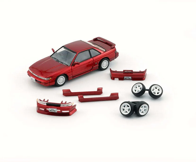 New BMC 1:64  SILVIA S13 Red Diecast Alloy Toy Cars By BM Creations Simulation Model For Collection gift