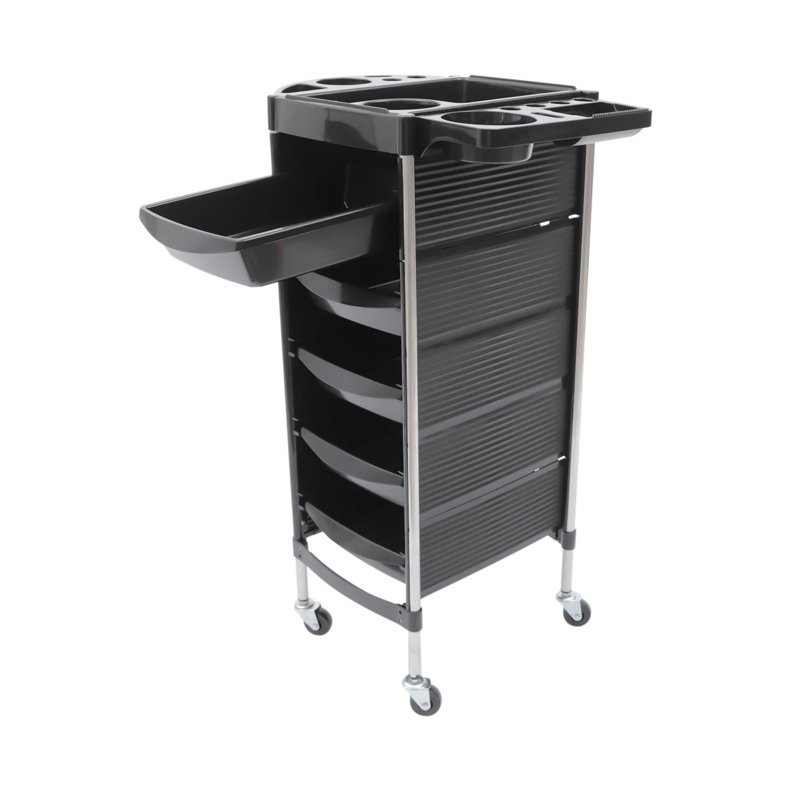 CNCEST Multifunctional Salon Trolley for Hairdresser Hairdressing Tools Storage Organization Salon Trolley Universal Wheels