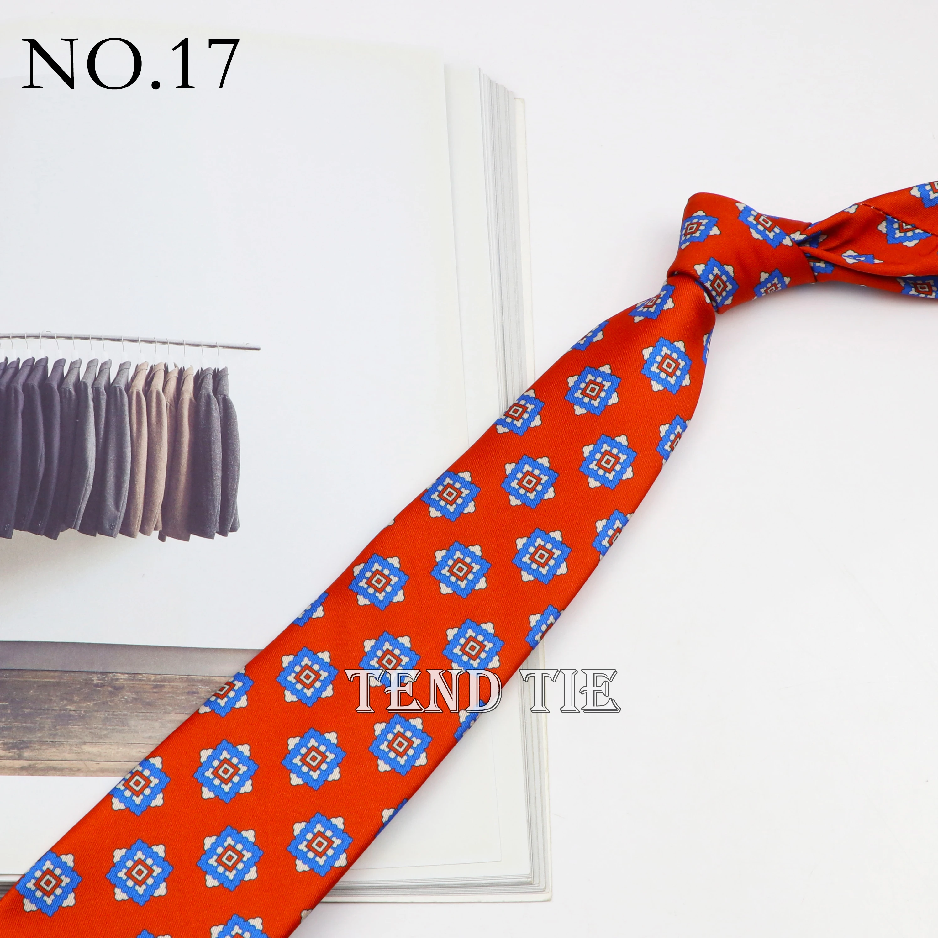 7.5cm Classic Men's Retro Pattern Tie Fashion Wedding Tie Soft And Comfortable 100% Micro Fiber