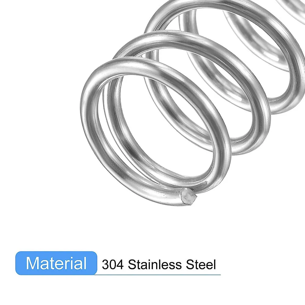 10Pcs 0.6mm Wire Diameter Spring Steel Compression Spring Pressure Small Spring Out Dia 3mm~15mm Length 5mm~45mm