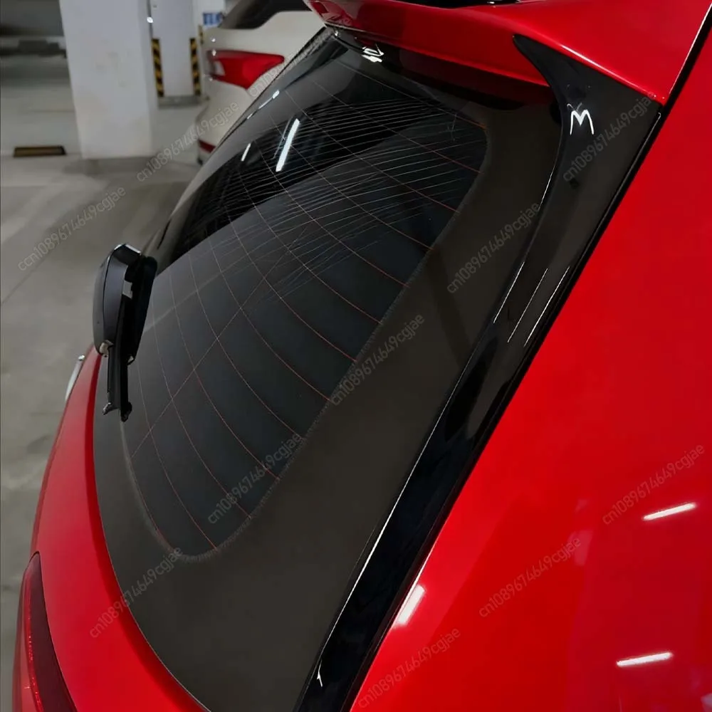 For VW Golf 7 7.5 MK7 MK7.5 2014 To 2018 ABS Gloss Black 2Pcs Rear Window Side Trunk Spoiler Canards Splitter Accessories Tuning