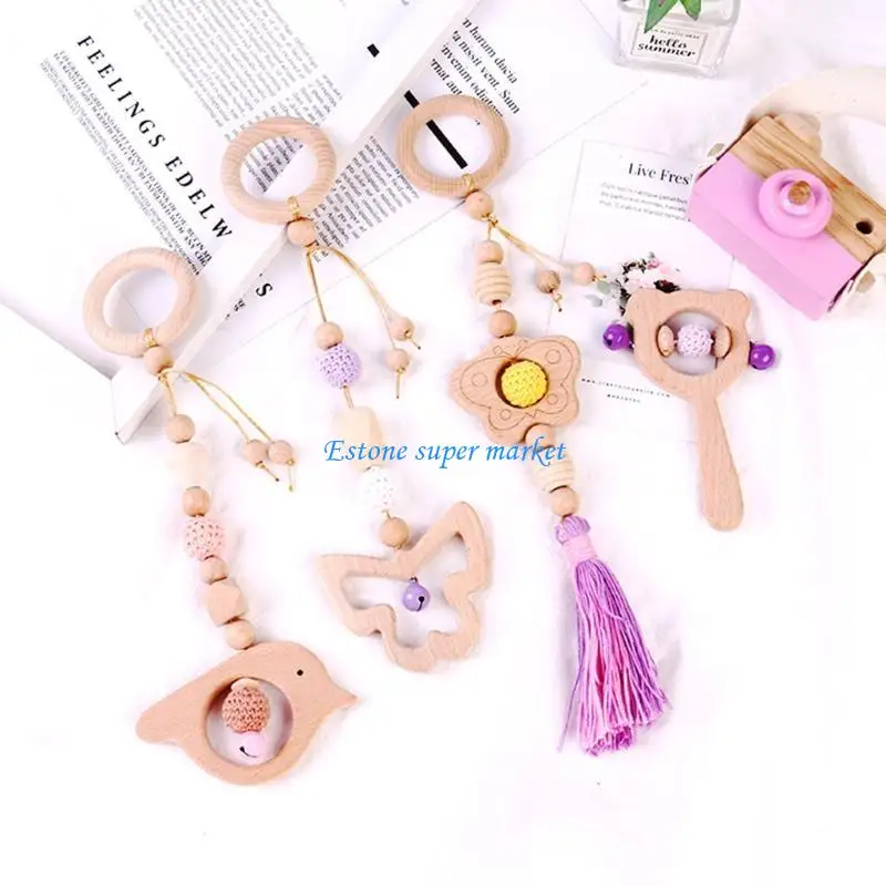 090B 4 PCS/SET MARCO GIMA BABY PIGTIZACIÓN MADERA TEATER MOLAR MOLAR ATRINGATOS Regalos