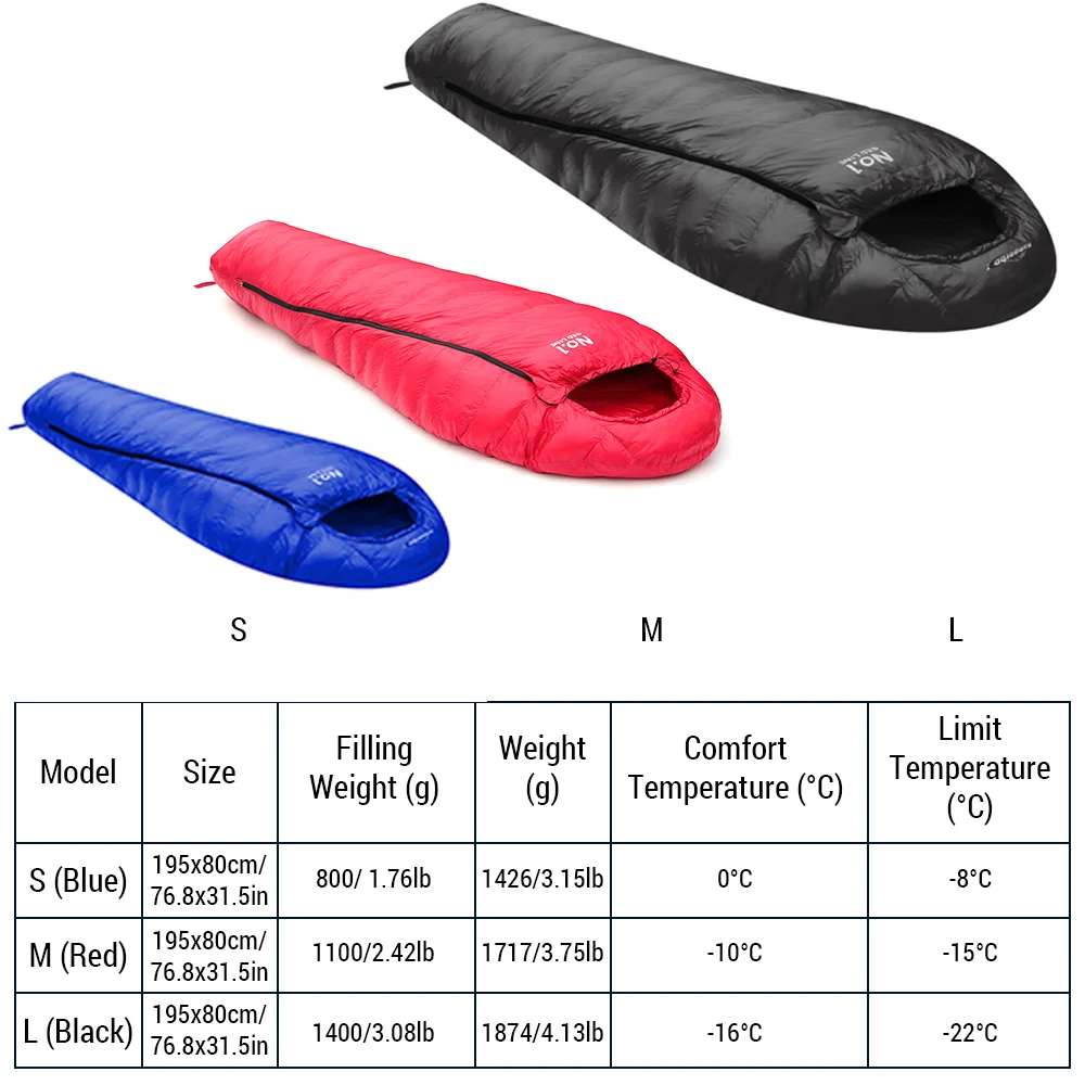 Sacos de dormir de invierno para adultos clima frío 0 ~-22 grados para acampar al aire libre senderismo sacos de dormir de invierno para adultos