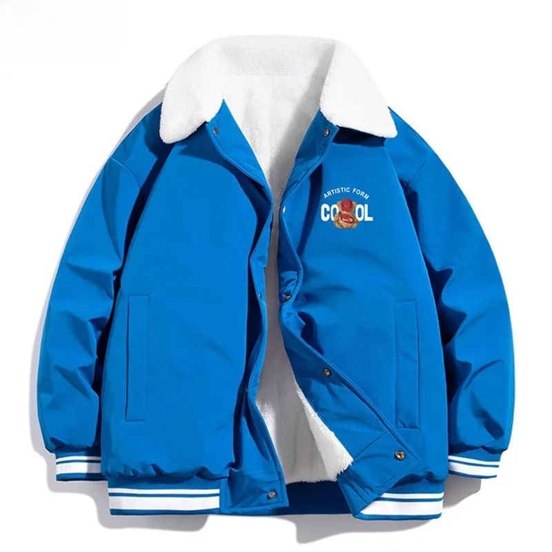 

Yu Zhaolin, новинка 2025 года, куртка с мехом ягненка, мужское и женское зимнее пальто, хлопковая одежда, бархатное модное длинное пальто све