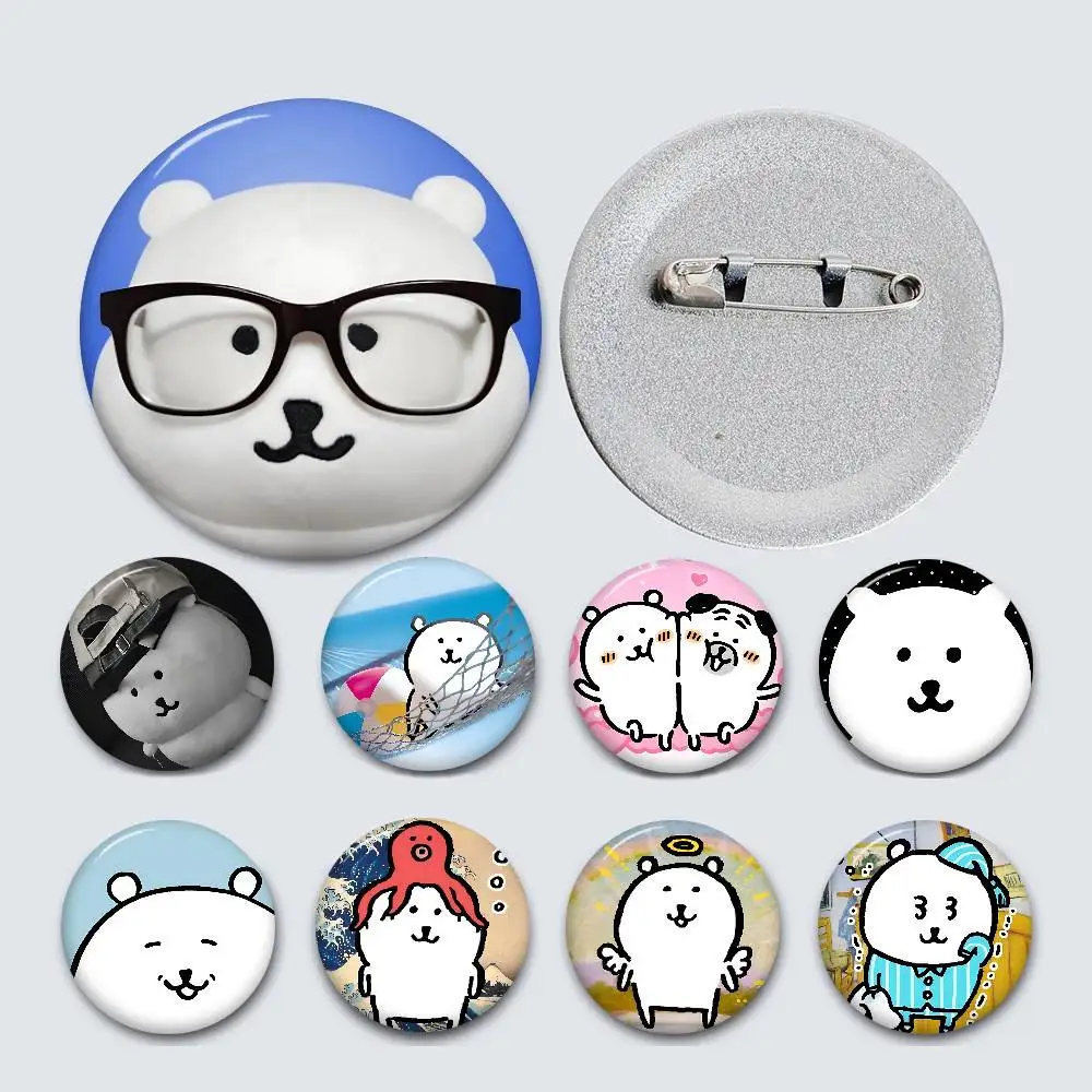 

Popular J-Joke B-Bear Creative Pins Funny Faces Round Snap-in Brooch Badge Backpack Hat Accessories Jewelry Gifts
