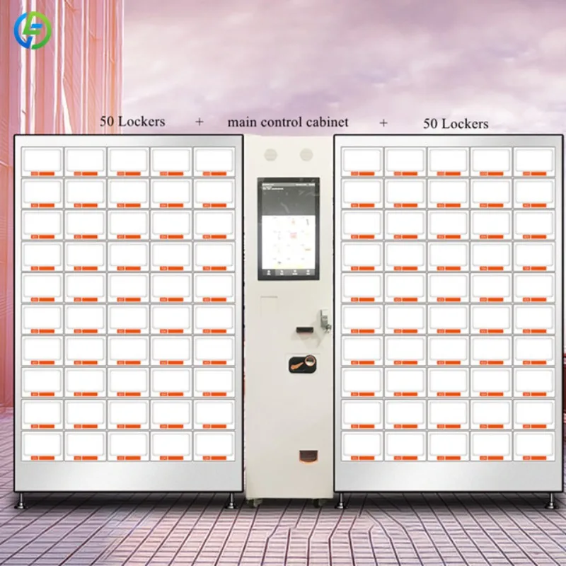 Customized Supplier Room Temperature Vending Machine Vending Locker Cabinet with 50 Cells