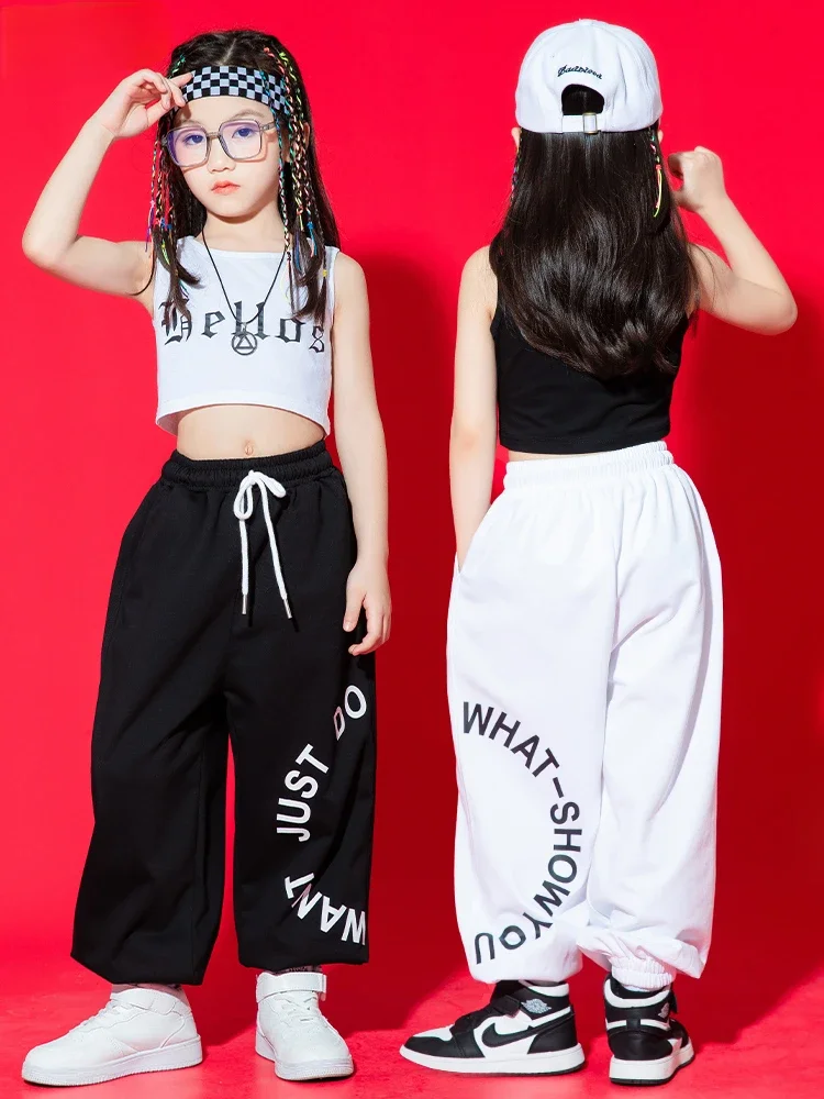 Hip Hop Street Dance Costume Set Girls Jazz Dance Costume Performance Clothing Kids Stage Walking Competition Costume Girls