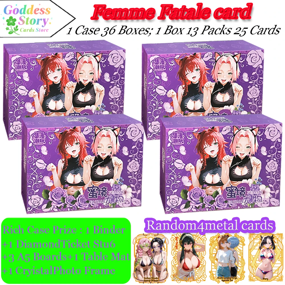 New Femme Fatale Goddess Story Collection Cards Ssenpai Anime Girl Party Swimsuit Feast Booster Box Doujin Toy And Hobbies Gifts