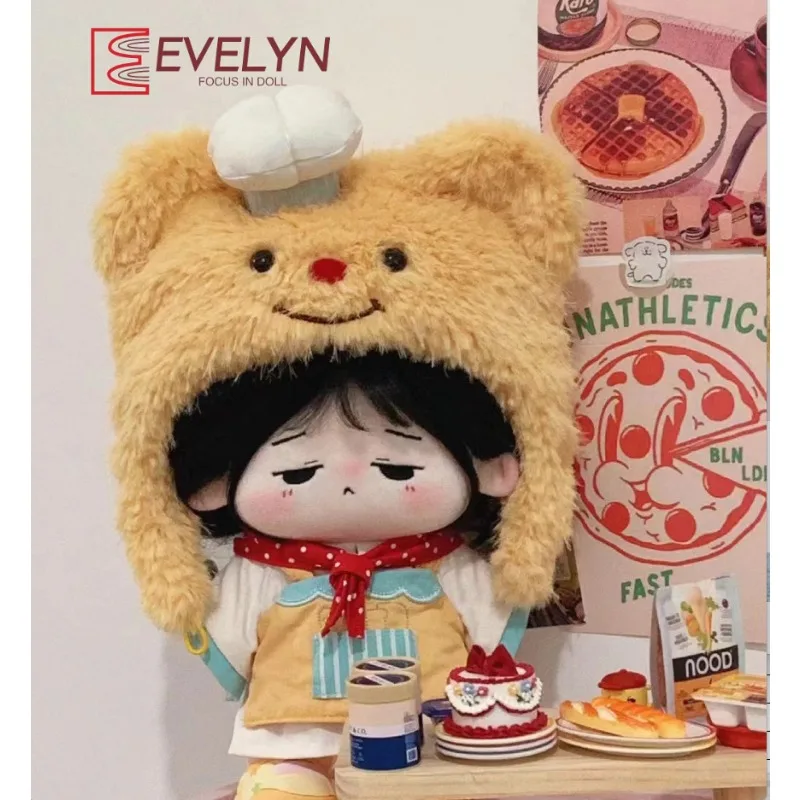 

Одежда Evelyn 10 см, плюшевая шапка, кавайный фартук, шарф, рубашка, наряд, одежда, одежда для любви и глубокого пространства Genshin Impact