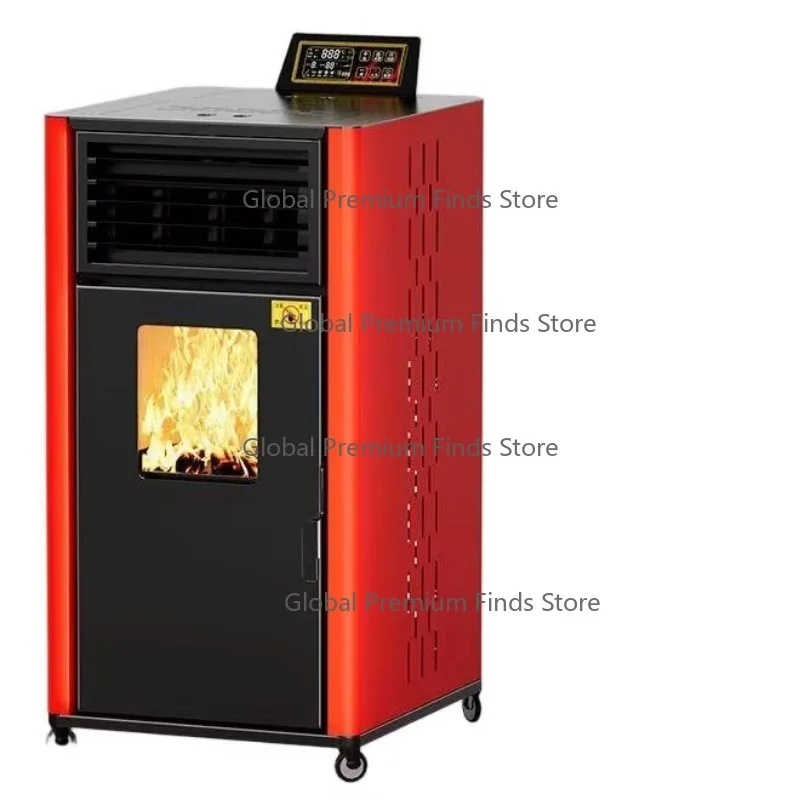 New Indoor Commercial 220V Biomass Pellet Heater Radiator Floor Heating Firewood Household Water Heater Featuring PLC Core