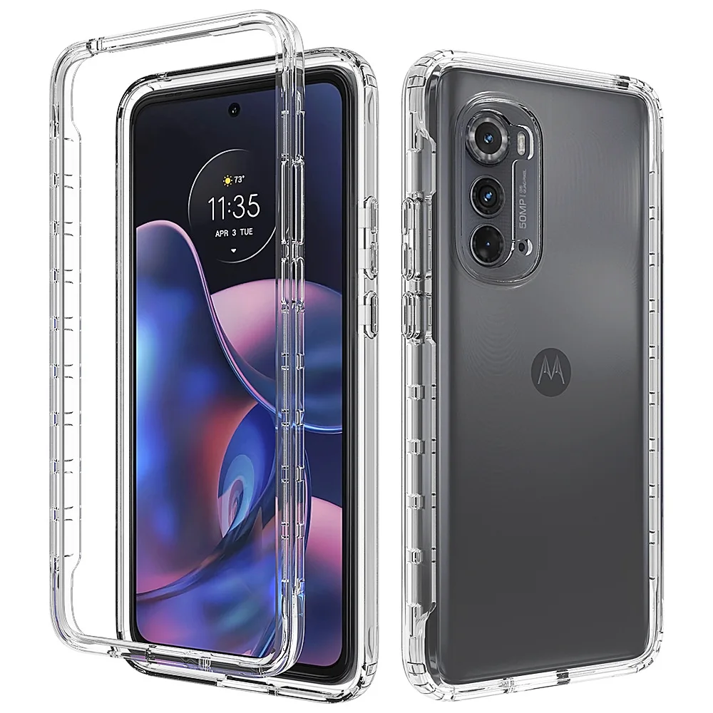 

Case For Motorola Moto EDGE 2022 Clear TPU Bumper with Shockproof Back Cover Hard Case for Moto EDGE 2022