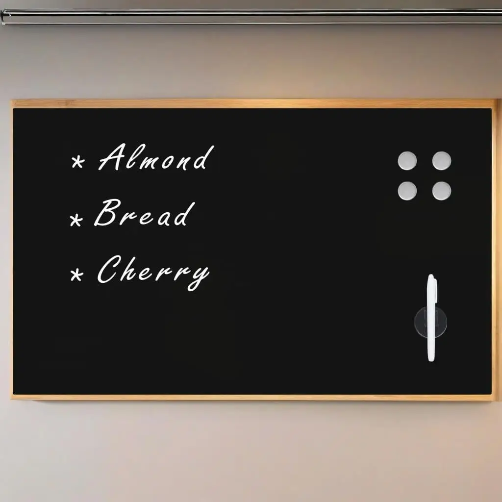 Magnetic Wall-Mounted Blackboard Glass - 39.4x23.6 inches, Stylish Home & Office Decor