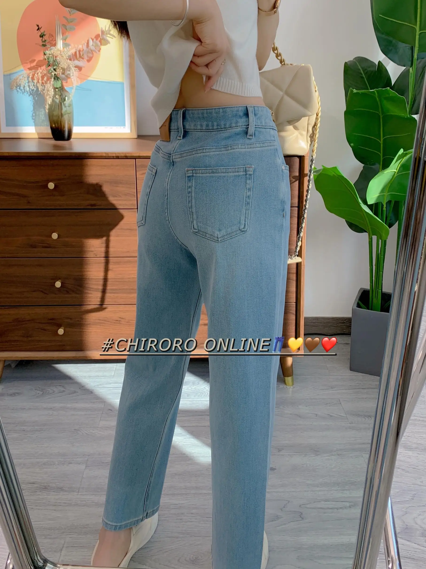 

High Waist Straight Leg Denim Jeans Women's Breathable Fabric Elastic Cigarette Pants Casual Sle Spring 2026 New Arrival