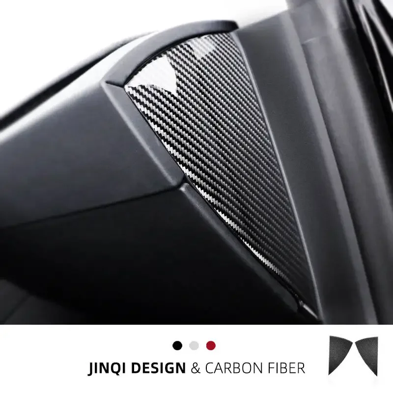 

Suitable for Tesla Huan new version model3/y dashboard side decoration sticker carbon fiber interior modification accessories