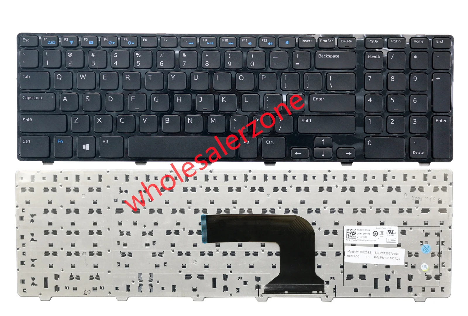 

New Keyboard for Dell Inspiron 17R-5721 17R-5737 17-3721 17-3737, 17R Turbo 3721 3737 5721 5737 laptop US layout