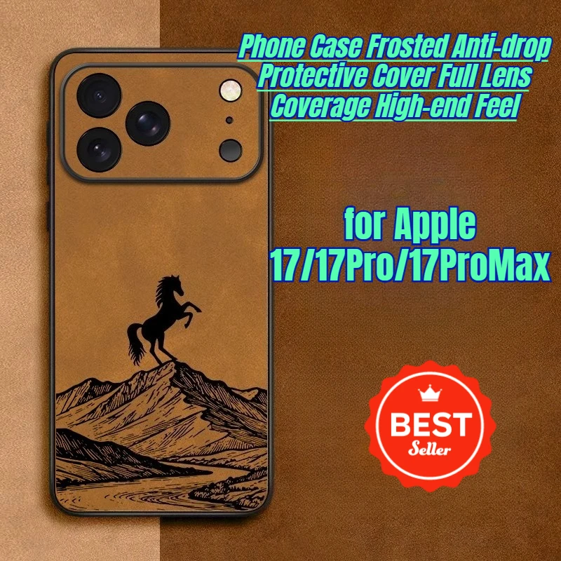 

New Model for Apple 17/17Pro/17ProMax Phone Case Frosted Anti-drop Protective Cover Full Lens Coverage High-end Feel