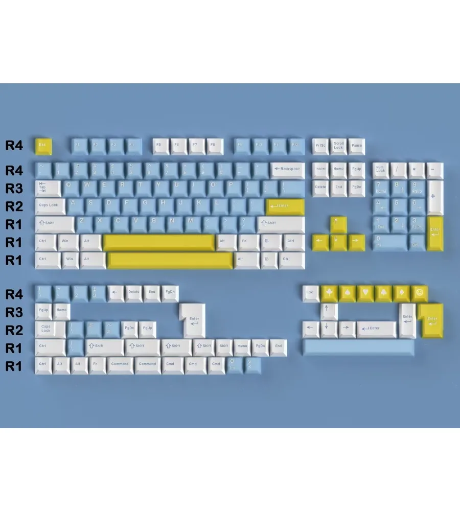 Wooting white peach oolong/sea salt soda semi-transparent keycap PC + PBT two-color original factory-adapted mechanical keyboard