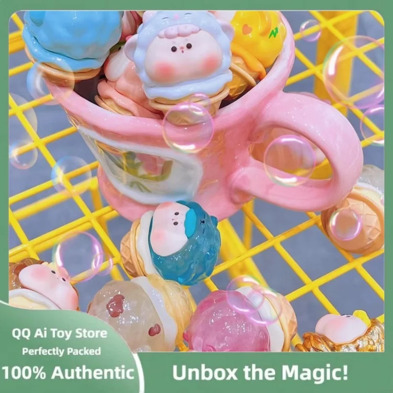 本物の Dudu 動物アイスクリームミニ置物シリーズブラインドボックスかわいいおもちゃグッズトレンディなおもちゃ素敵な人形サプライズギフト