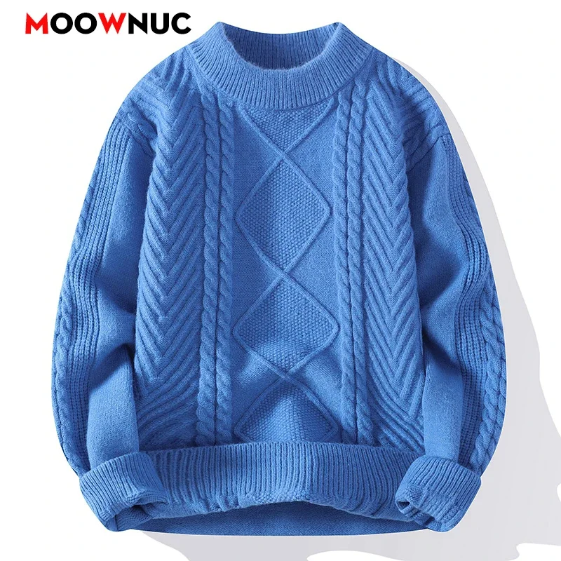 Streetwear Sweater For Men Pullovers Men's Sweat-shirt Men's Clothing Knit Spring Autumn Fashion Casual Hombre Warm Solid Male